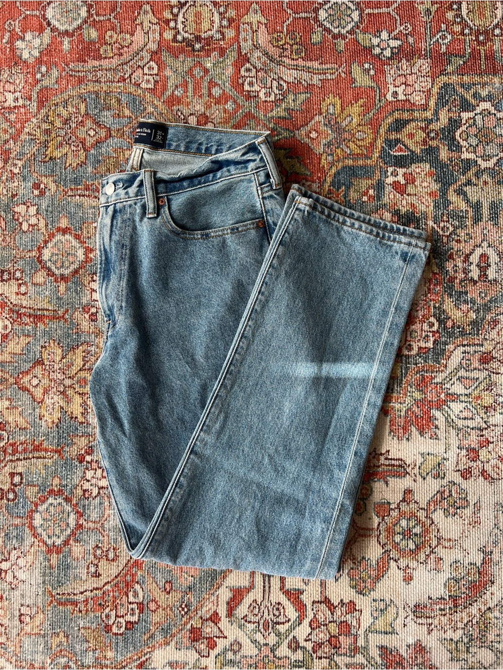 Abercrombie & Fitch Men's Rigid Denim Loose Jeans